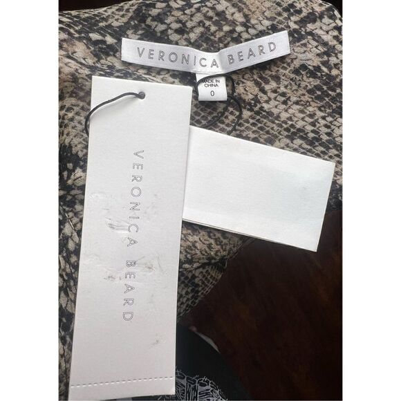 Veronica Beard Lowell Snake Print Silk Blouse & Tank NWT Size 0 - Picture 12 of 14